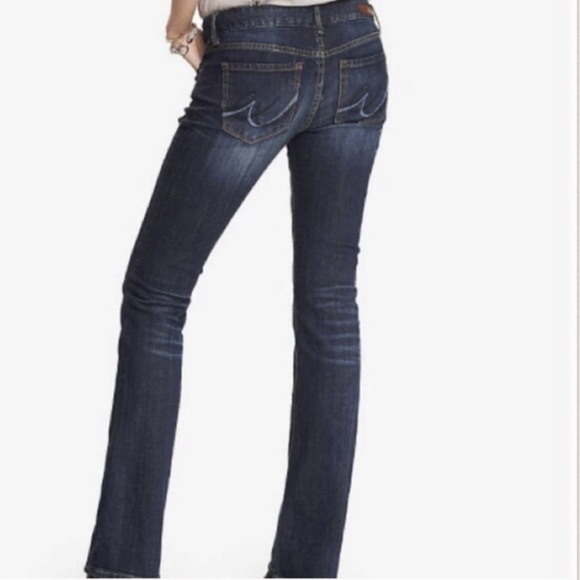 Express Bootcut Jeans Whiskering in Thighs & Hips - Picture 5 of 7
